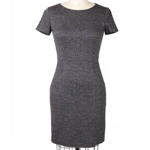 Theory “Nuriana” Heathered Gray Sheath Dress w/ Pockets – Size 0